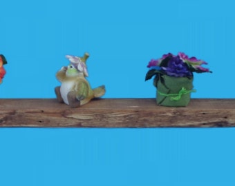 floating shelf, reclaimed wood, 36" long-recycled frame wood #214-36