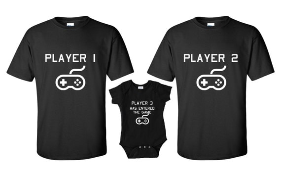 player 1 2 3 shirts