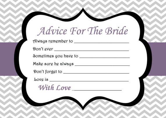 It's just a picture of Clean Free Printable Bridal Shower Advice Cards It is an image of Clean Free Printable Bridal Shower Advice Cards