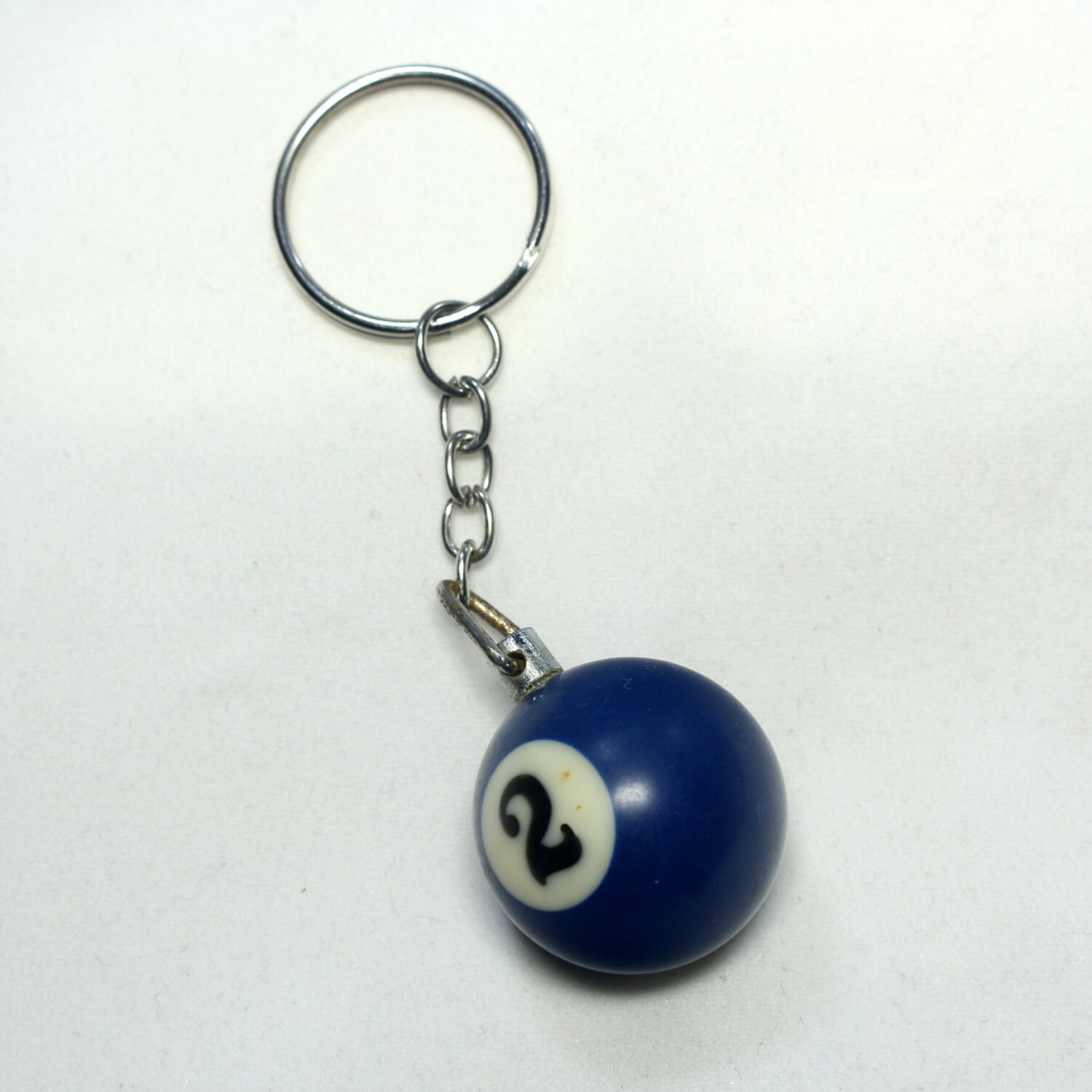billiard ball keychain