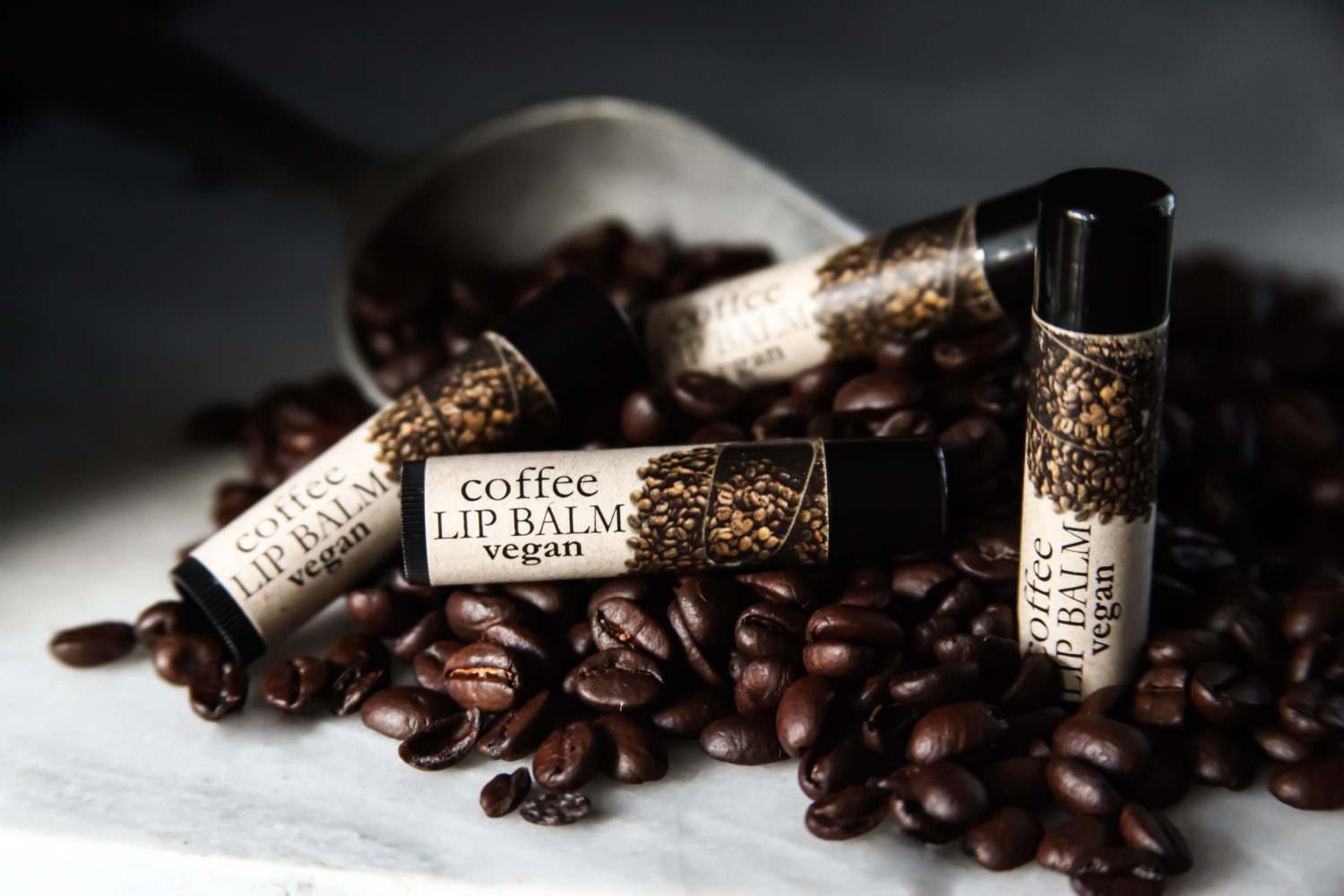 Coffee Lip Balm//Vegan Lip Balm//Coffee by NaturesSkinNutrition