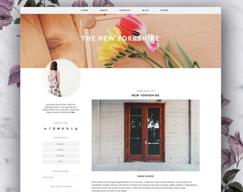 Premade Blogger Template - The New Yorkshire