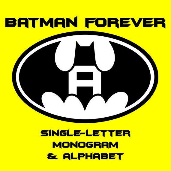 Download fcm svg CUT files for Batman Forever Single-Letter by DecalPals