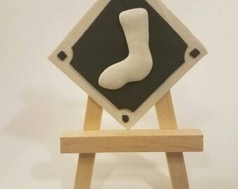 Chicago White Sox MLB Polymer Clay Figurine on Mini Easel