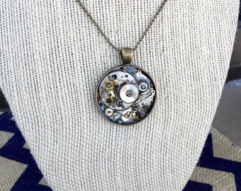 Large Steampunk Pendant Necklace