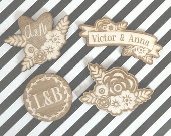 Corsage Pin in Banner Shape