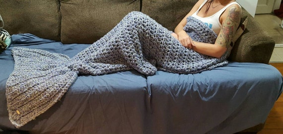 Mermaid Tail Blanket, Mermaid Blanket, Adult Size, Child Size, Teen Size, Baby Size
