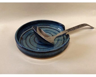 Custom handmade ceramic spoon rest