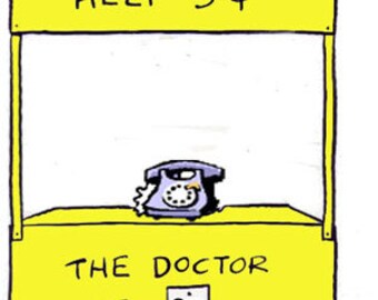 Magnet for Refrigerator, Dr. is Out Peanut's cartoon