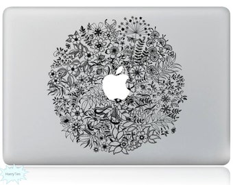 All Flowers Decal Mac Stickers Macbook Decals Macbook Stickers Apple Decal Mac Decal Stickers Laptop Decal