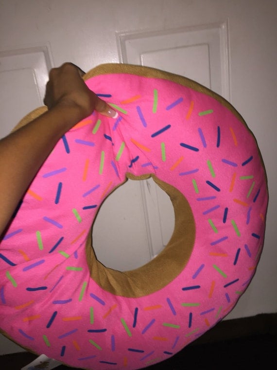 plush donut pillow