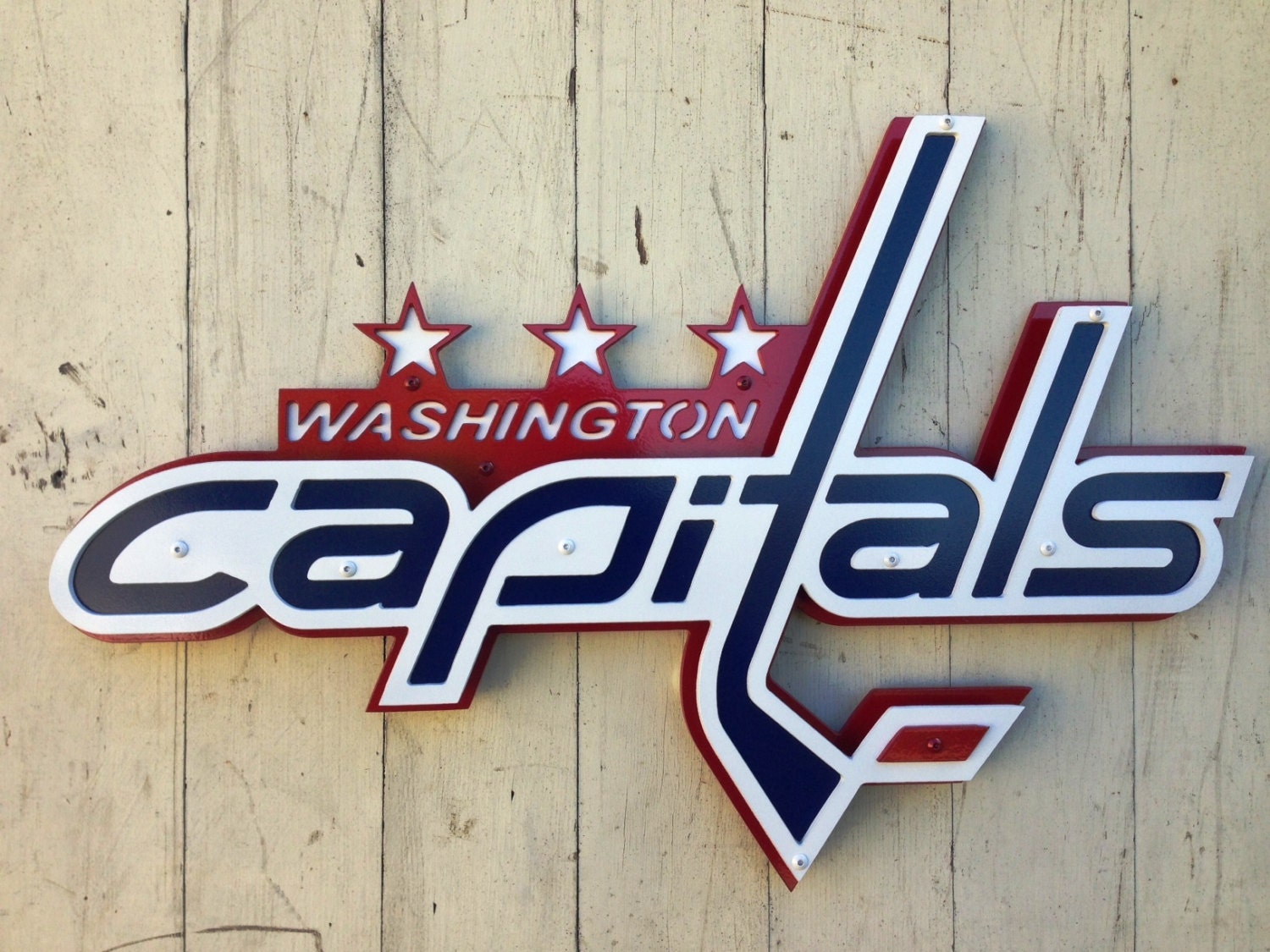 Washington Capitals Metal Sign 20 x 13