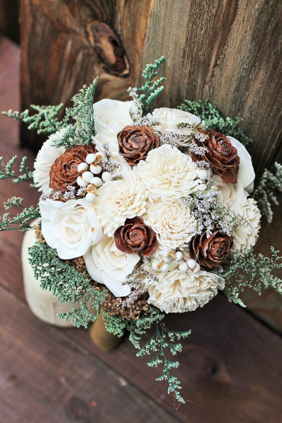 Winter wedding winter bouquet Wedding bouquet Sola bouquet