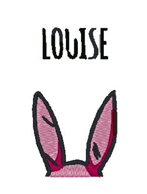 Louise Belcher Bunny Ears Bobs Burgers by YarnAddictedDesigns