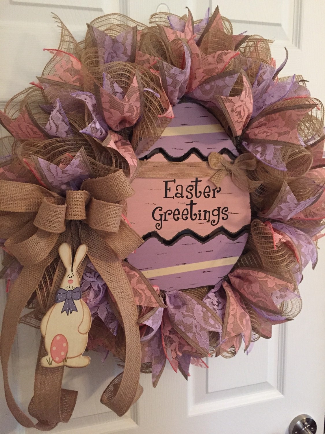SALE ..Easter Wreath Easter Egg Wreath Easter Greetings