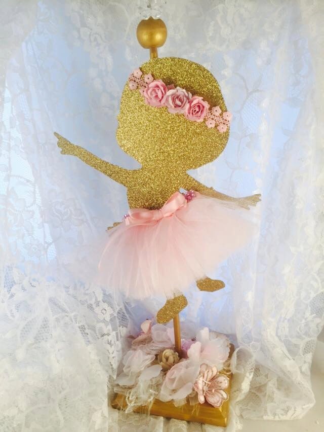 Baby Girl Ballerina Centerpiece Party Decorations Ballet