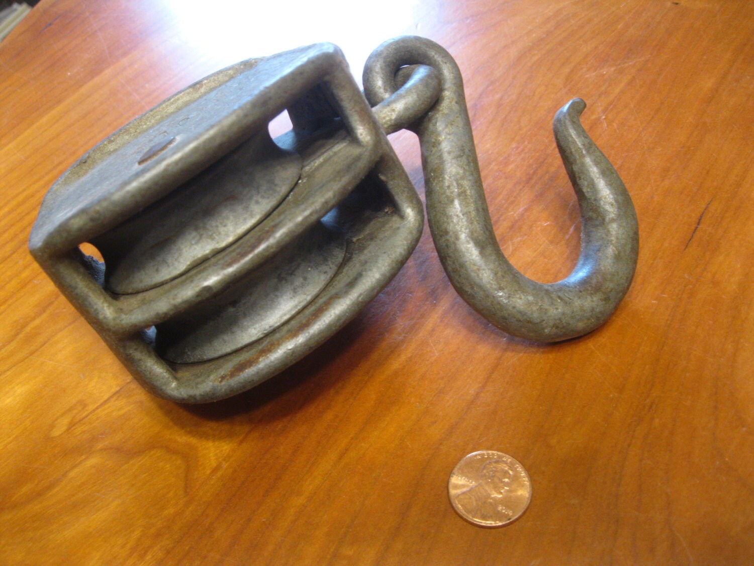 Hook With Double Pulley Heavy Duty Galvanized Double Pulley