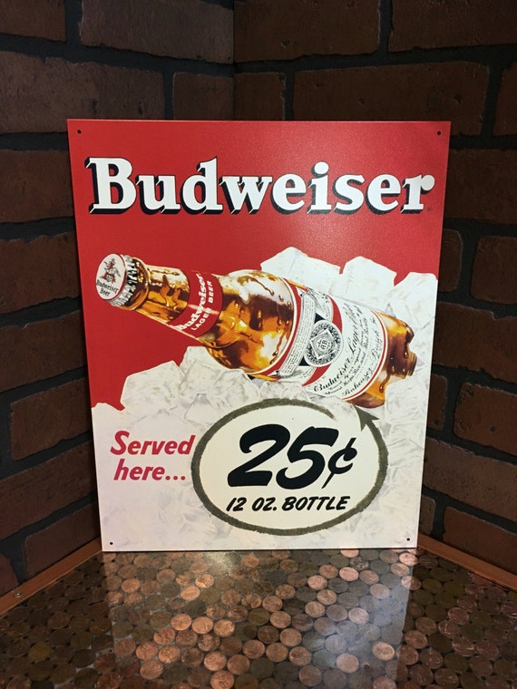 Budweiser Tin Sign