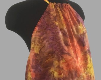 Reversible Tie-dye and Hawaiian Halter!!! Backless. Beach and Party Top