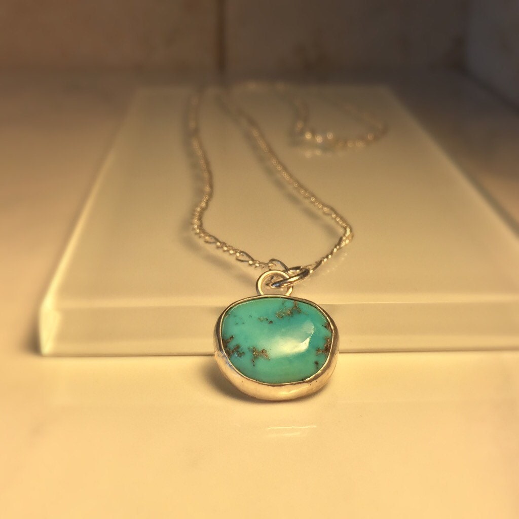 Handmade Turquoise Necklace Delicate Handmade By Jewelriart