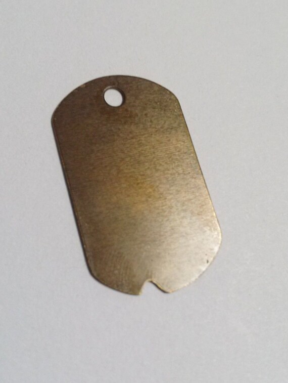 Dog Tag Stamping Blanks Natural Brass Bronze 32mm Metal