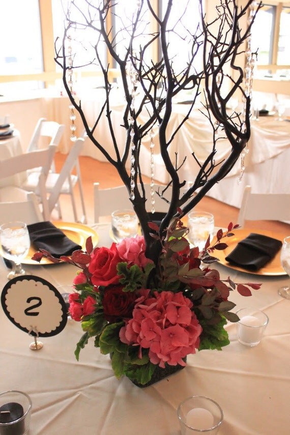 28 Tall TUXEDO BLACK Manzanita Centerpiece Trees With or