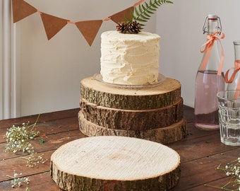 Wood Cake Stand Log Slices Wedding Rustic Tree Wood Cake Stand Log Slices Wedding Rustic Tree