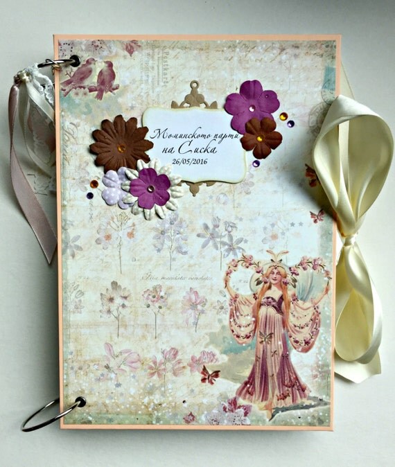 Bridal Shower Scrapbook Album by KristabellaCreations on Etsy