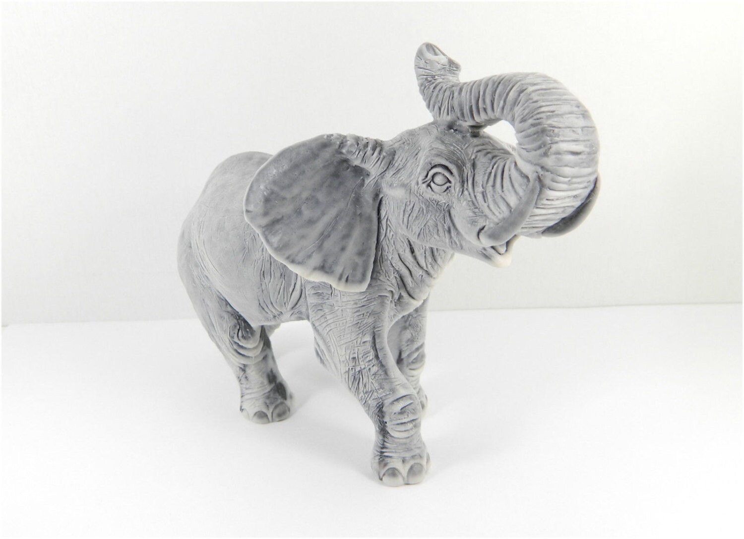 Pressed marble stone crumb Elephant figurine from by Russianstones
