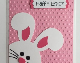 Handmade Easter Card, Bunny, Rabbit, Happy Easter