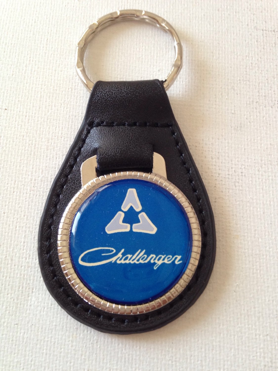 Dodge Challenger Keychain Genuine Leather Key Chain