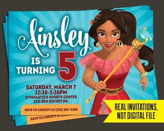 Elena of Avalor Invitation - Elena of Avalor Birthday Invitation - Elena Birthday