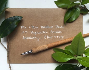 Custom Calligraphy Wedding Envelopes