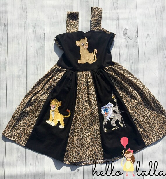 The Lion King Ginger Dress by Hello Lalla Birthday by hellolalla