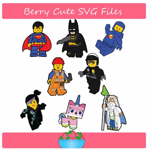 Download Lego Movie Svg and Silhouette File Set by BERRYCUTESVGFILES