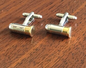 Bullets Cufflinks, Silver Bullets cufflinks, hunting gifts, slug, bullet, silver bullet, hunting gifts, hunter, shooting range, bullets