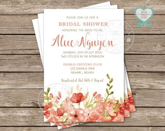 Chic Bridal Shower Invitation