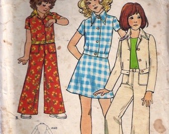 Children's & Girls Top, Skirt and Pants- Butterick no 3096