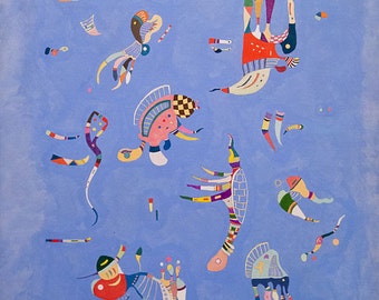 Sky Blue by Vassily Kandinsky - PDF Cross Stitch Pattern