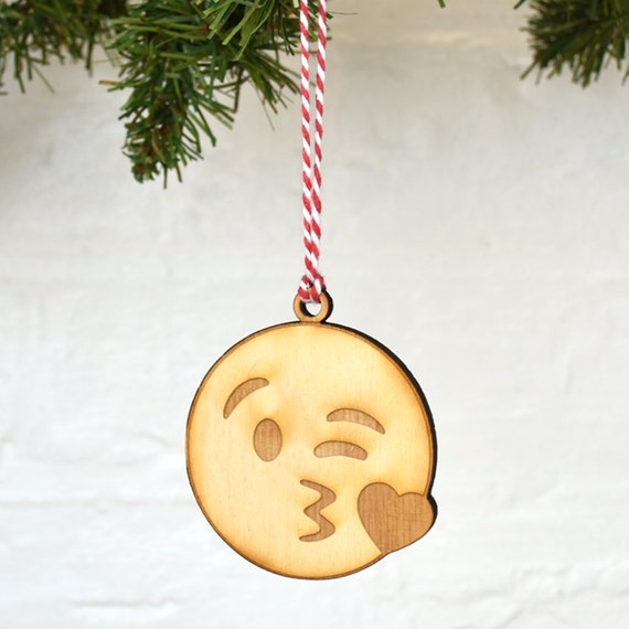  Emoji  Blowing Kisses Christmas Decoration Emoji  by 