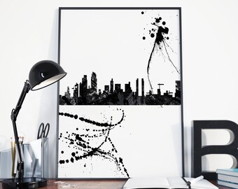 san diego skyline san diego art cityscape instant download digital prints san diego posters wall art home decor black and white - San Diego Home Decor san diego skyline san diego art cityscape instant download digital prints san diego posters wall art home decor black and white - San Diego Home Decor