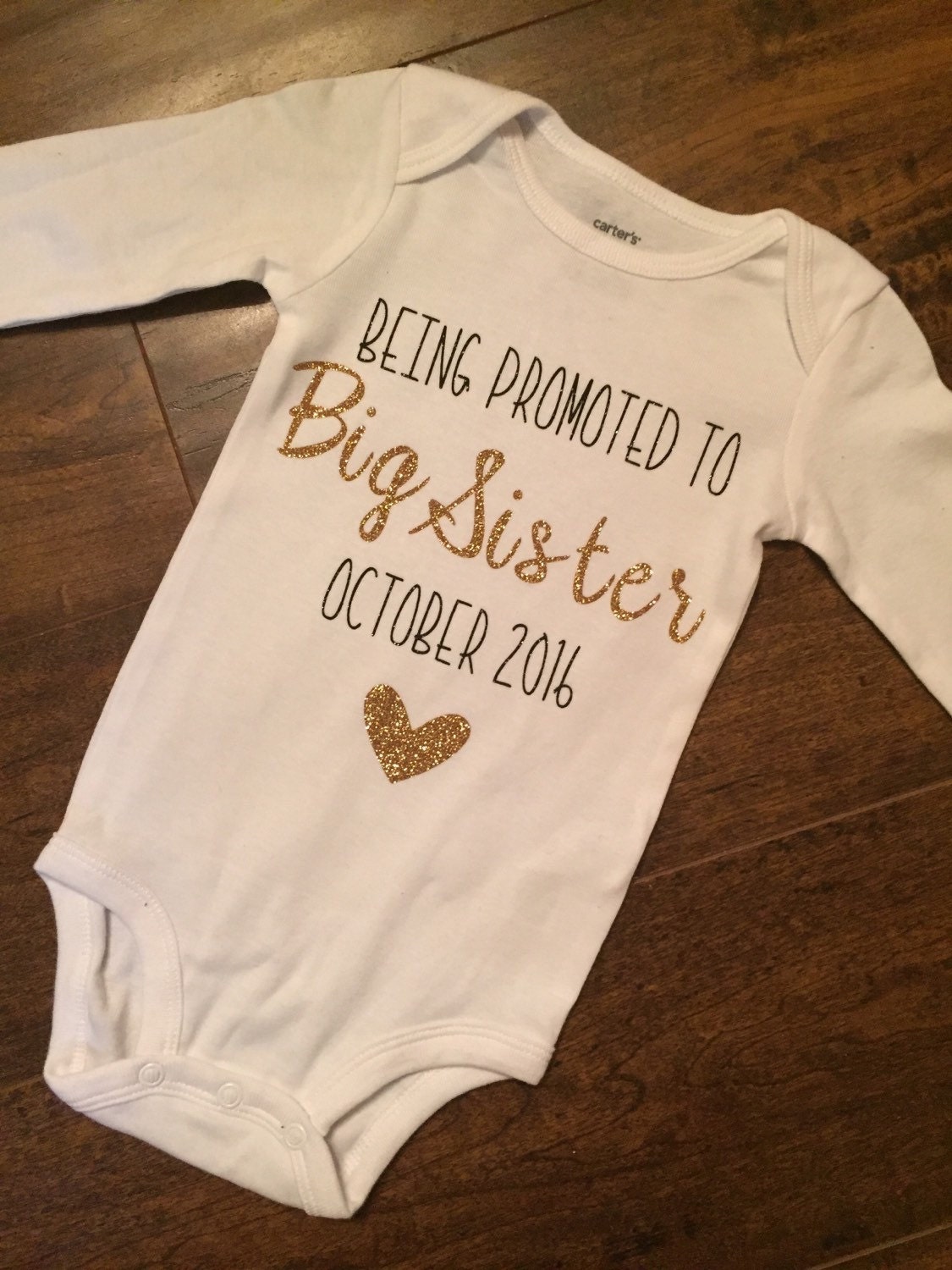Big Sister Announcement Onesie Pregnancy by BowsandTiesBoutique