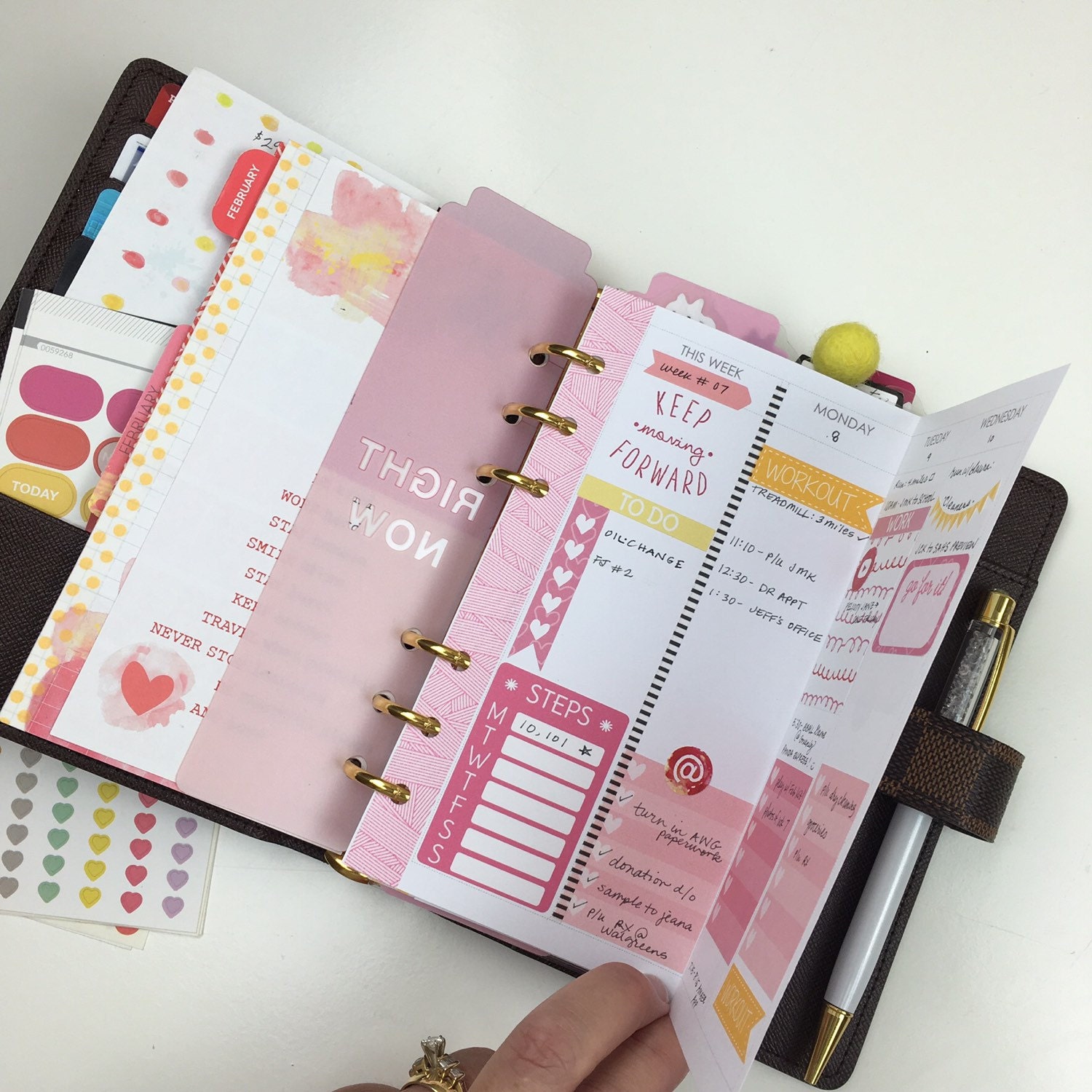 Personal Size Weekly WIDE Foldout Planner Insert