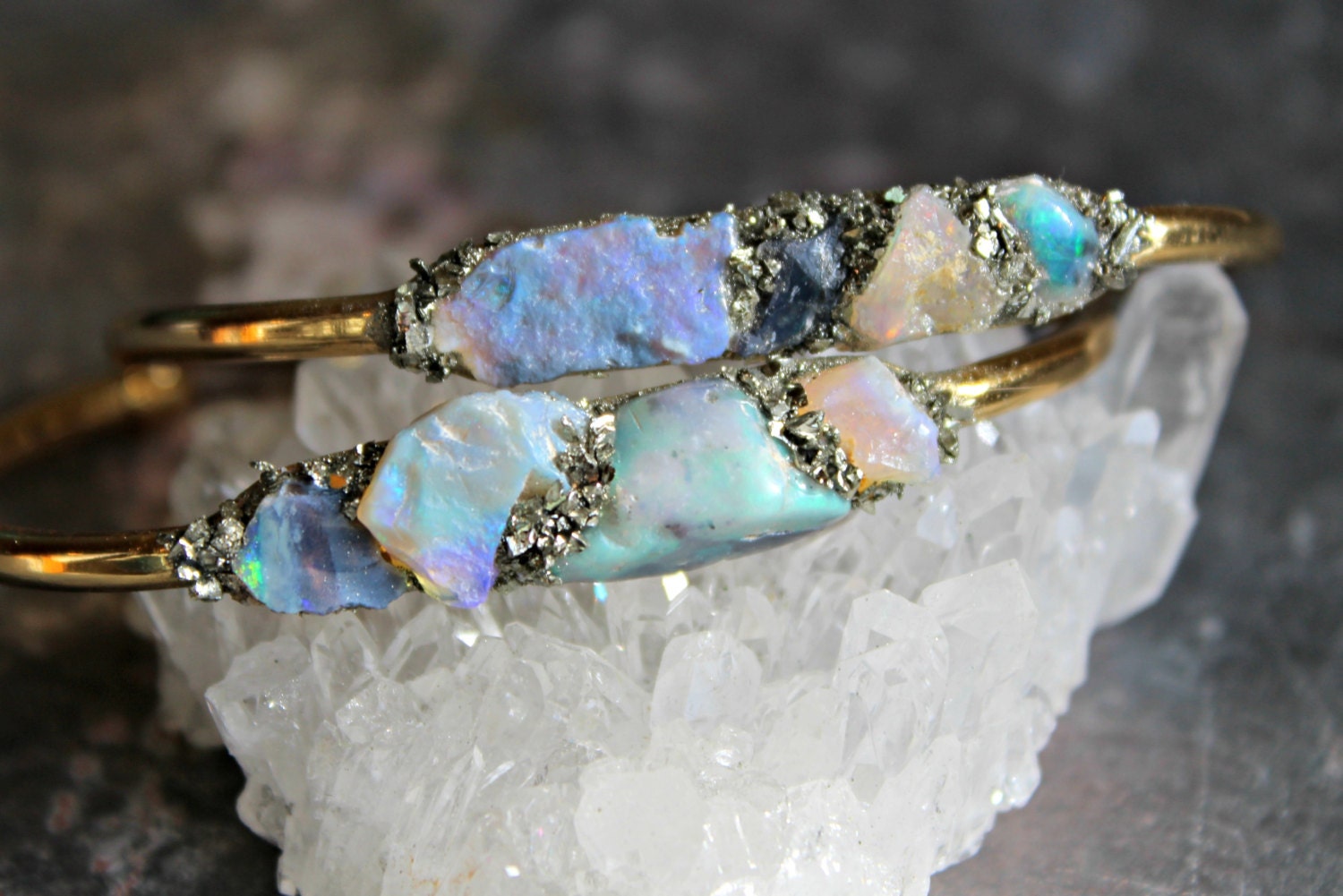 Opal Bracelet Genuine Opal Jewelry Gift Gemstone by LeaSpirit
