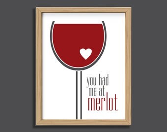 Wine art print | Etsy