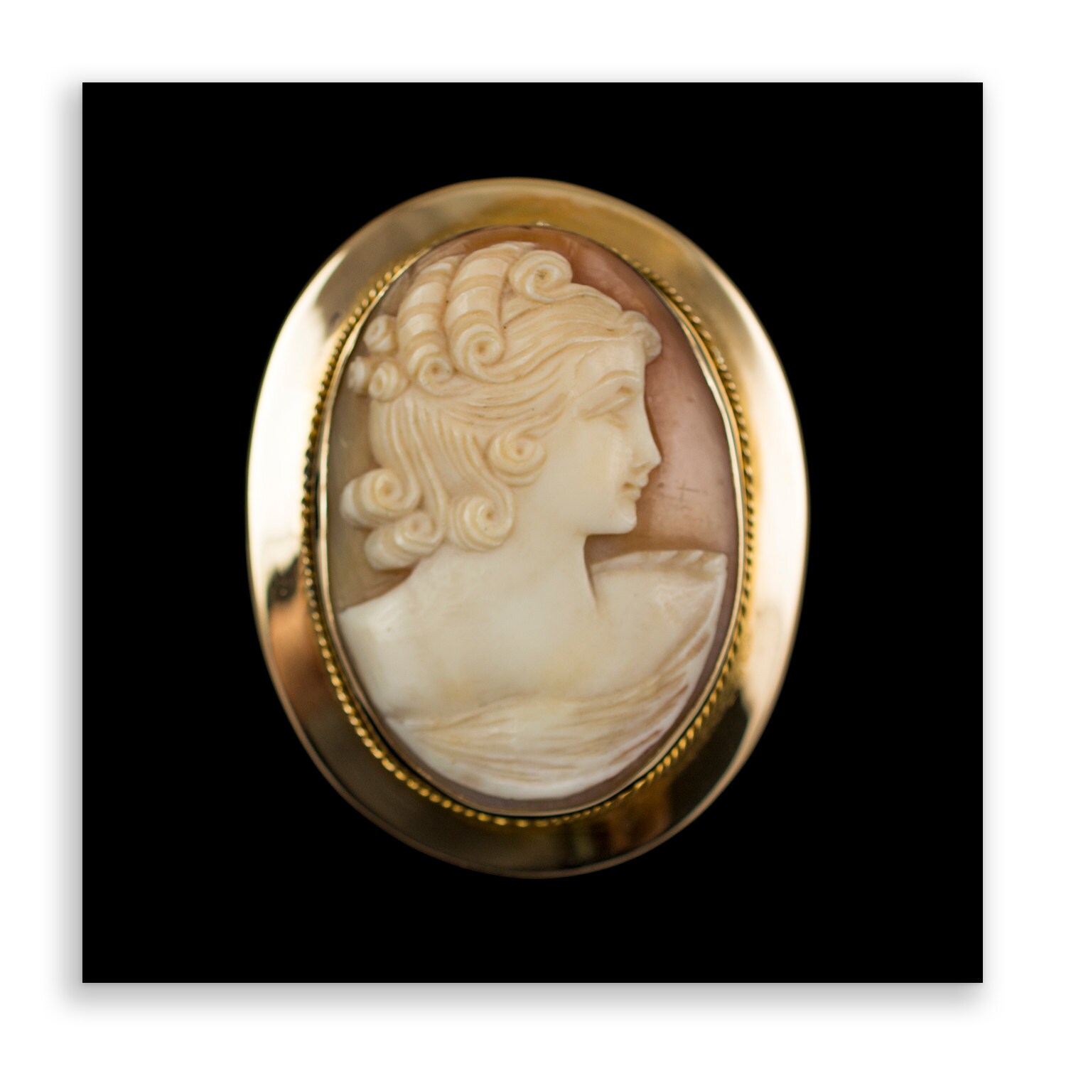 Antique Cameo Brooch Edwardian Cameos Victorian by HelenasCurio