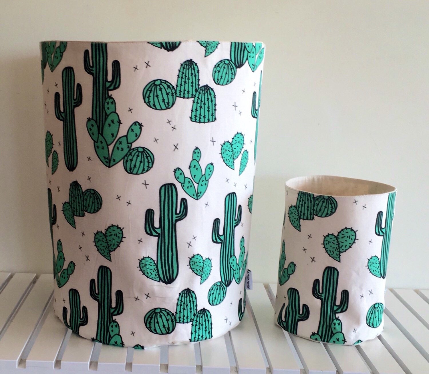 Cactus tasje eco canvas tasje plant etui door littlehomehandmade