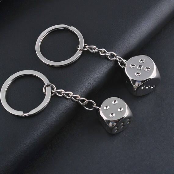 Dice Keyring Dice Keychain Dice Gift Gambling Gift