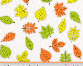 autumn leaves clipart maple leaf clip art scrapbook party printable nature background instant download