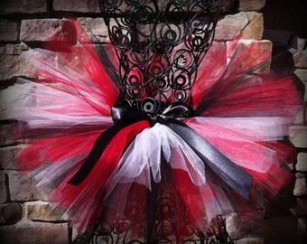 Queen of Hearts Tutu, Pirate tutu, Toddler Tutu, First Birthday Tutu, Girls Tutu, Newborn Tutu, Baby Tutu, Girls Tutu, Cake Smash Tutu